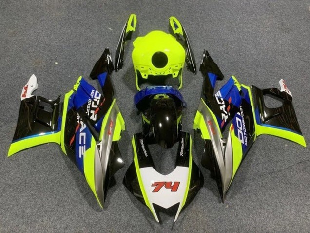 2019-2021 Yamaha YZF R3/R25 Motorcycle Fairings - Neon Yellow White Blue Black 74 Canada Websites