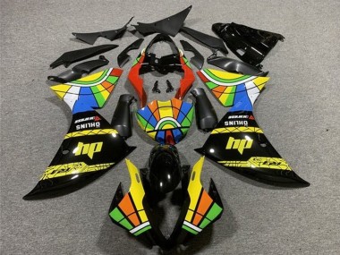2009-2011 Yamaha YZF 1000 R1 Motorcycle Fairings - Black Yellow HP Color Wheel Canada Websites