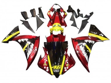 2009-2011 Yamaha YZF 1000 R1 Motorcycle Fairings - Red Yellow Black Shark Canada Websites