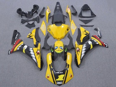 2015-2019 Yamaha YZF 1000 R1 Motorcycle Fairings - Yellow Red Shark Canada Websites