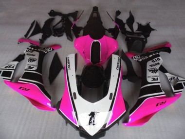2015-2019 Yamaha YZF 1000 R1 Motorcycle Fairings - Pink White Glossy Black Motul YSP Canada Websites