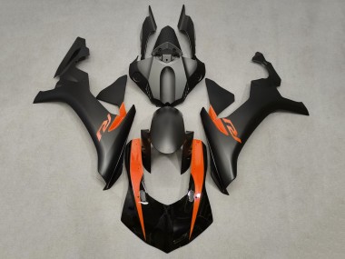 2015-2019 Yamaha YZF 1000 R1 Motorcycle Fairings - Matte Black Glossy Black Orange Canada Websites