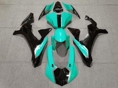 2015-2019 Yamaha YZF 1000 R1 Motorcycle Fairings - Turquoise Blue Glossy Black Canada Websites