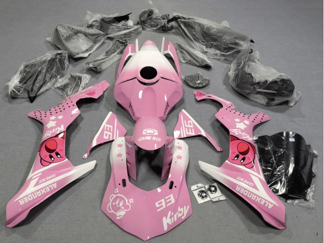 2020-2025 Yamaha YZF 1000 R1 Motorcycle Fairings - Pink White Kirby Canada Websites