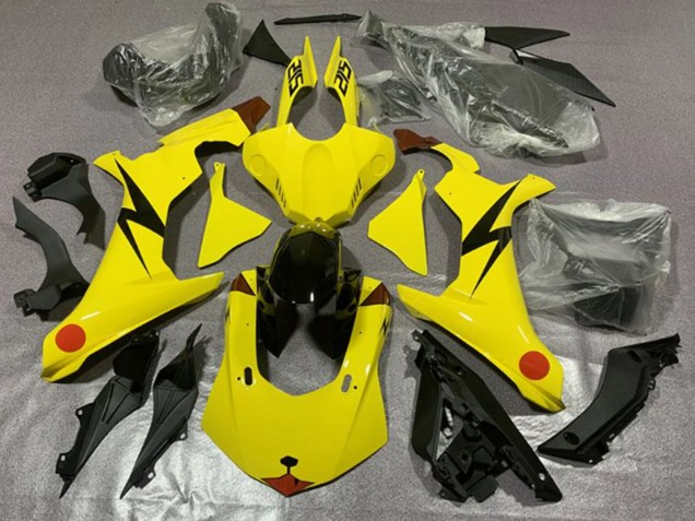 2020-2025 Yamaha YZF 1000 R1 Motorcycle Fairings - Yellow Red Pikachu Canada Websites