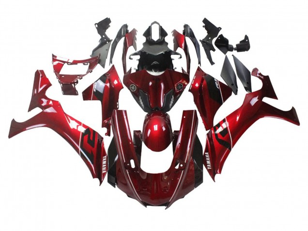 2020-2025 Yamaha YZF 1000 R1 Motorcycle Fairings - Red White Black Stripe Canada Websites