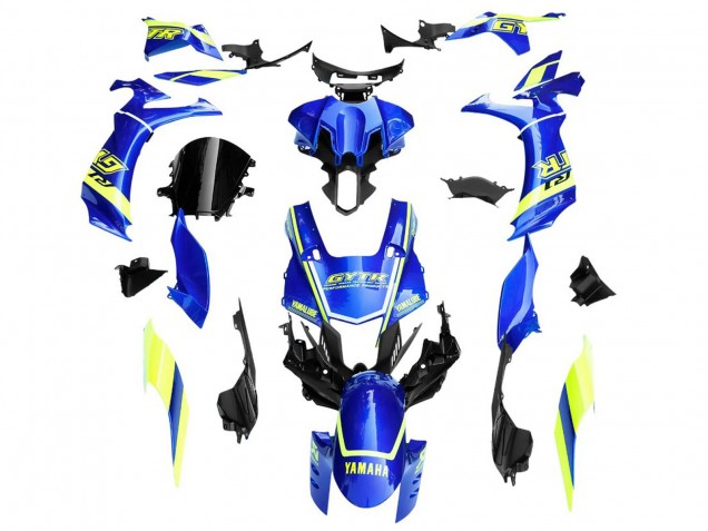 2020-2025 Yamaha YZF 1000 R1 Motorcycle Fairings - Blue Yellow White GYTR Canada Websites