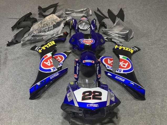2020-2025 Yamaha YZF 1000 R1 Motorcycle Fairings - Blue White Black Red Pata Canada Websites