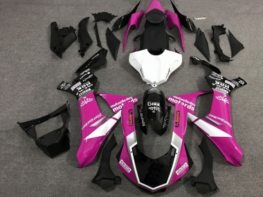 2020-2025 Yamaha YZF 1000 R1 Motorcycle Fairings - Pink White Glossy Black Sam Canada Websites