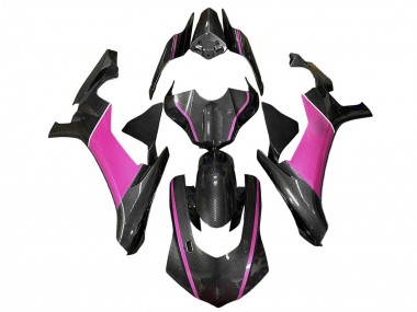 2020-2025 Yamaha YZF 1000 R1 Motorcycle Fairings - Faux Carbon Fiber Pink Canada Websites