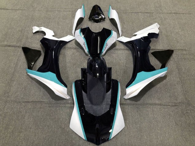 2020-2025 Yamaha YZF 1000 R1 Motorcycle Fairing - White Blue Glossy Black Canada Websites