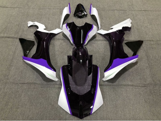 2020-2025 Yamaha YZF 1000 R1 Motorcycle Fairings - White Purple Glossy Black Canada Websites