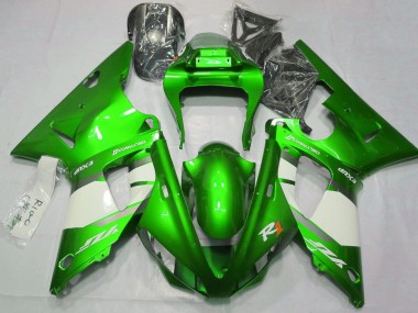 2000-2001 Yamaha YZF 1000 R1 Motorcycle Fairings - Green White Silver Canada Websites