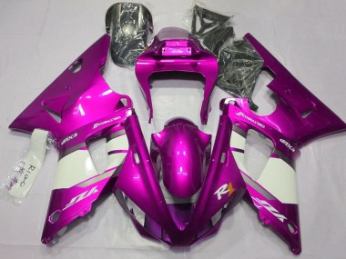 2000-2001 Yamaha YZF 1000 R1 Motorcycle Fairings - Raspberry White Silver Canada Websites