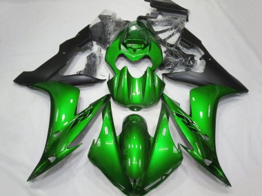 2004-2006 Yamaha YZF 1000 R1 Motorcycle Fairings - Green Matte Black Canada Websites