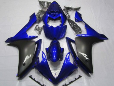 2007-2008 Yamaha YZF 1000 R1 Motorcycle Fairings - Blue Matte Black Canada Websites