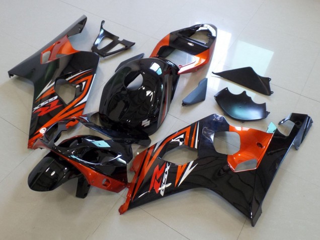 2004-2005 Suzuki GSXR 600 / GSXR 750 Motorcycle Fairings - Glossy Black Orange Canada Websites