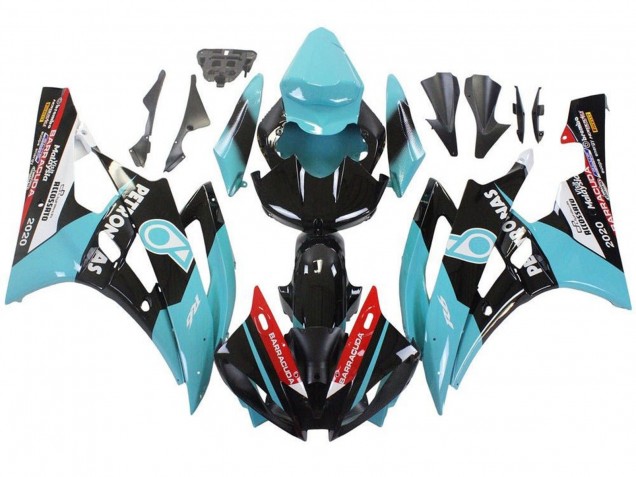 2006-2007 Yamaha YZF R6 Motorcycle Fairings - Light Blue Red White Black Petronas Canada Websites