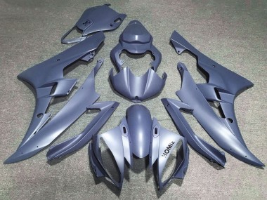 2006-2007 Yamaha YZF R6 Motorcycle Fairings - Matte Silver Blue Canada Websites
