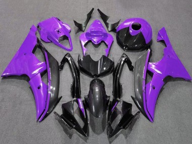 2008-2016 Yamaha YZF R6 Motorcycle Fairings - Purple Black Carbon Fiber Style Canada Websites