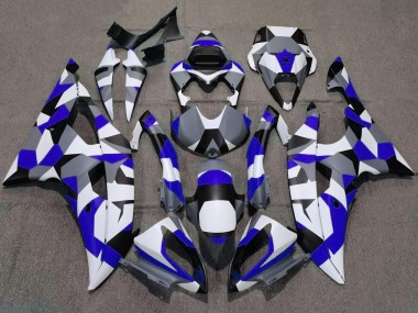 2008-2016 Yamaha YZF R6 Motorcycle Fairings - White Blue Grey Black Camouflage Canada Websites