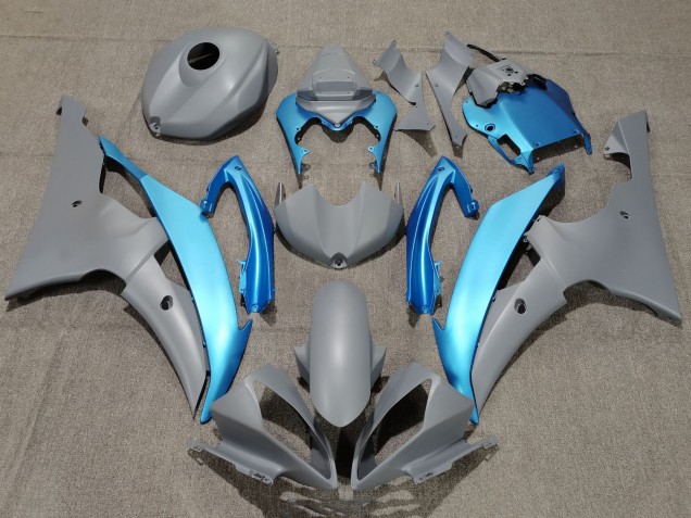 2008-2016 Yamaha YZF R6 Motorcycle Fairings - Grey Light Blue Canada Websites