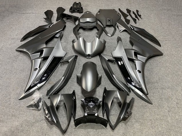 2008-2016 Yamaha YZF R6 Motorcycle Fairings - Matte Grey Glossy Black Canada Websites