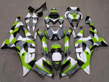 2008-2016 Yamaha YZF R6 Motorcycle Fairings - White Green Grey Black Camouflage Canada Websites