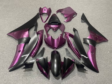 2008-2016 Yamaha YZF R6 Motorcycle Fairings - Purple Matte Black Canada Websites