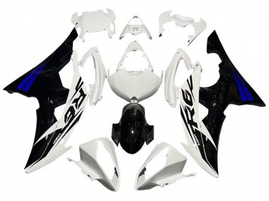 2008-2016 Yamaha YZF R6 Motorcycle Fairings - White Blue Glossy Black Canada Websites