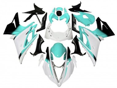 2013-2016 Triumph Daytona 675 Triple Motorcycle Fairings - White Turquoise Blue Glossy Black Canada Websites