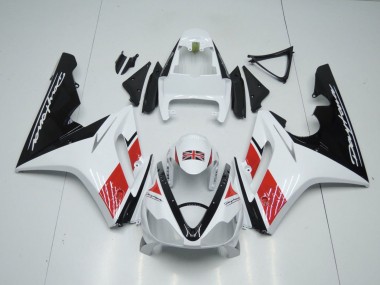 2006-2008 Triumph Daytona 675 Triple Motorcycle Fairings - White Red Glossy Black Canada Websites