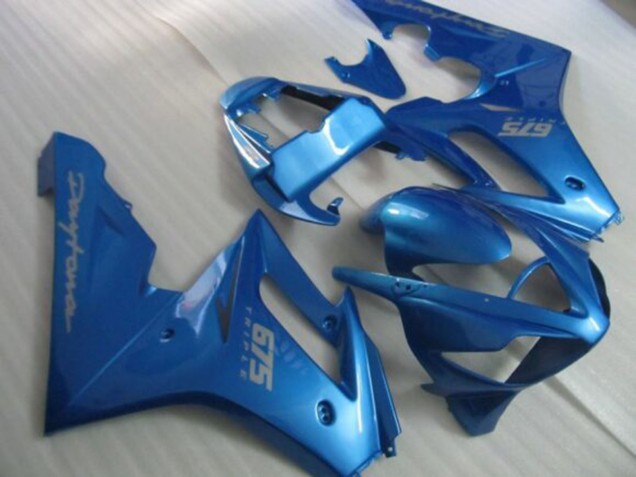 2006-2008 Triumph Daytona 675 Triple Motorcycle Fairings - Blue Silver Decals Canada Websites