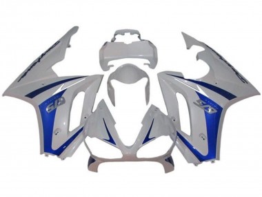 2009-2012 Triumph Daytona 675 Triple Motorcycle Fairings - White Blue Canada Websites