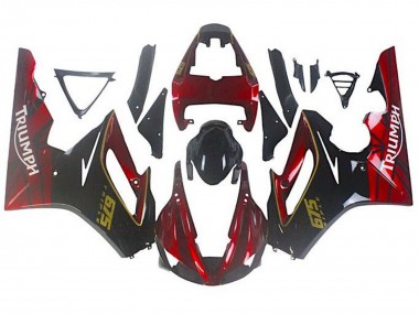 2009-2012 Triumph Daytona 675 Triple Motorcycle Fairings - Red Glossy Black Canada Websites