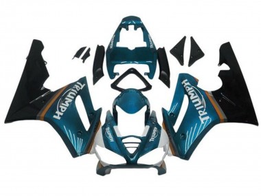 2009-2012 Triumph Daytona 675 Triple Motorcycle Fairings - Teal Blue Glossy Black Canada Websites