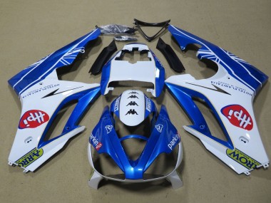 2009-2012 Triumph Daytona 675 Triple Motorcycle Fairings - White Blue Hpi Canada Websites