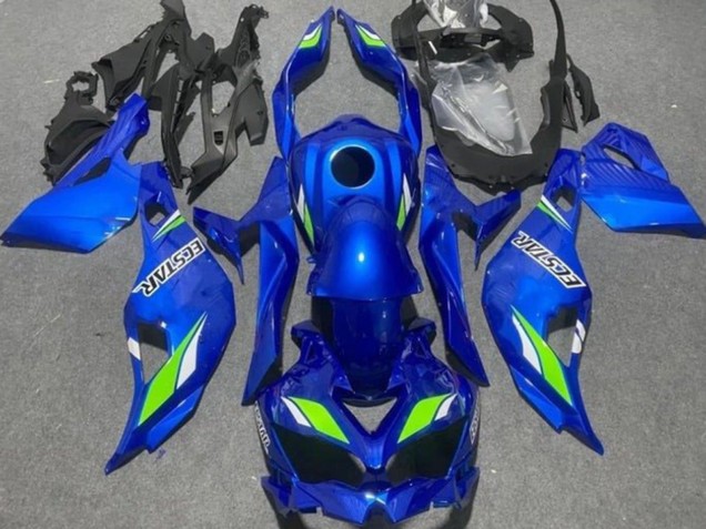 2019-2025 Kawasaki ZX4R ZX-4RR Motorcycle Fairings - Blue Green Ecstar Canada Websites