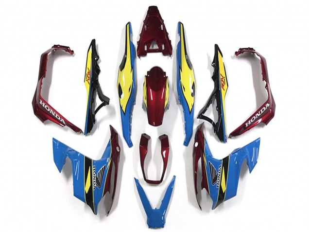 2018-2021 Honda ADV150 Motorcycle Fairings - Blue Yellow Red Canada Websites