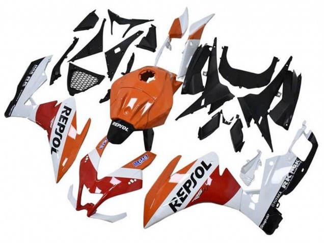 2012-2018 Aprilia RS4 50 125 Motorcycle Fairings - Orange White Red Glossy Black Repsol Canada Websites