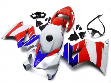 2002-2013 Honda VFR800 Motorcycle Fairings - White Red Blue No Decal Canada Websites