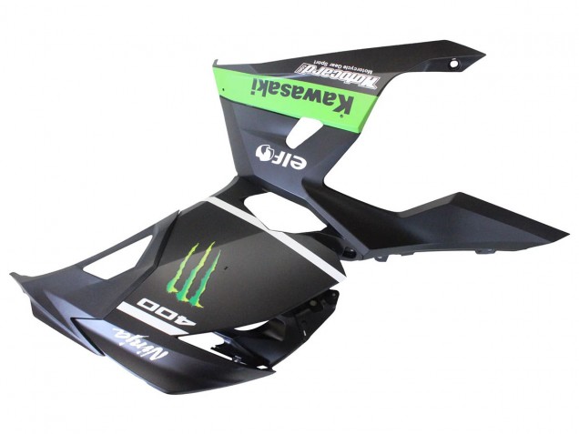 2018-2024 Kawasaki EX400 Motorcycle Fairings - Matte Black Green Monster Showr Snow Canada Websites