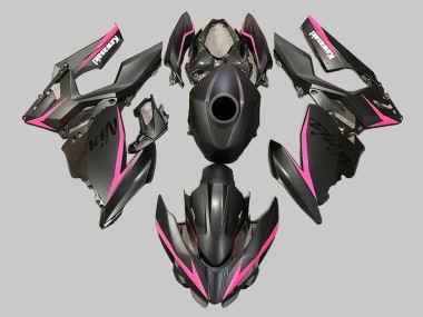 2018-2024 Kawasaki EX400 Motorcycle Fairings - Matte Black Pink Canada Websites