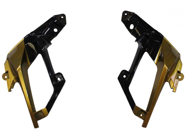 2018-2024 Kawasaki EX400 Motorcycle Fairings - Gold Glossy Black Canada Websites