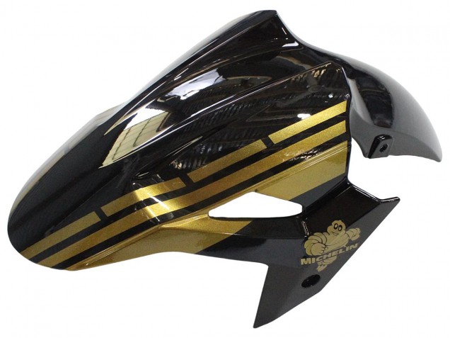 2018-2024 Kawasaki EX400 Motorcycle Fairings - Gold Glossy Black Canada Websites
