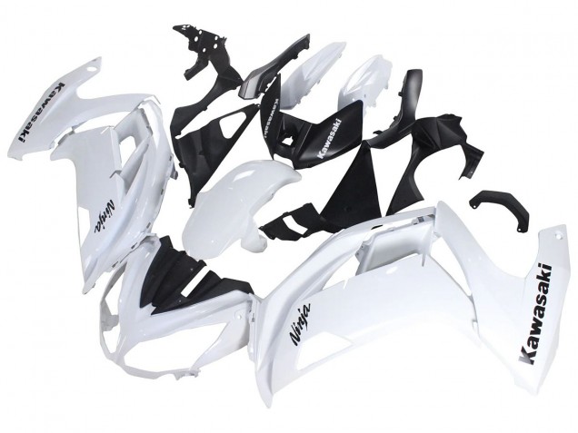 2012-2016 Kawasaki EX650 Motorcycle Fairings - White Black Canada Websites