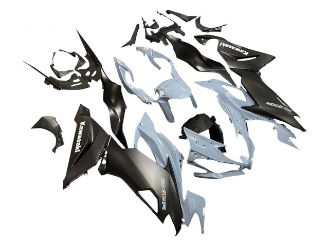 2019-2022 Kawasaki ZX6R Motorcycle Fairings - Grey Matte Black Canada Websites