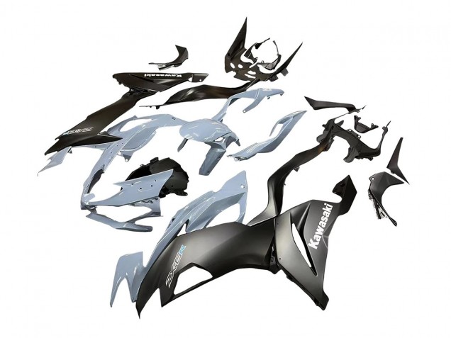 2019-2022 Kawasaki ZX6R Motorcycle Fairings - Grey Matte Black Canada Websites