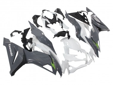 2019-2022 Kawasaki ZX6R Motorcycle Fairings - White Grey Green Canada Websites