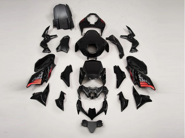 2020-2024 Kawasaki Z900 Motorcycle Fairings - Black Red Canada Websites